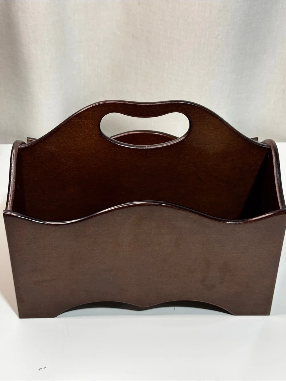 Small Wooden Rack by The Bombay Company 2 Compartments  Organizer Storage Decor